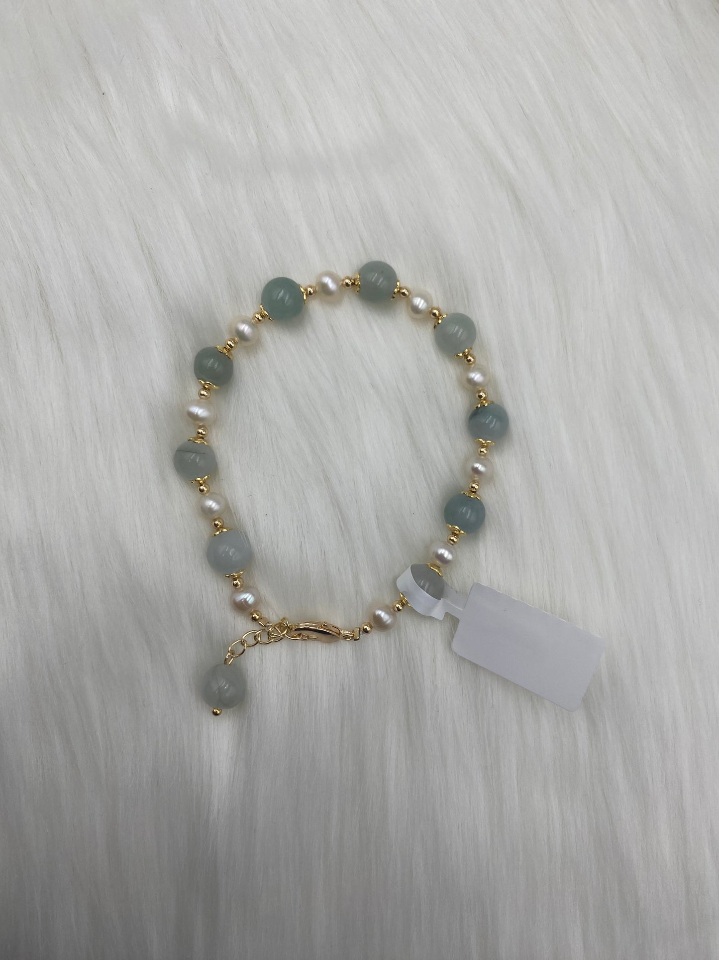 Jade and Pearl Bracelet